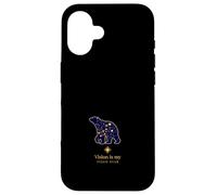 Constellation De L'ours Avec Étoile Guide Devise Coque pour iPhone 16