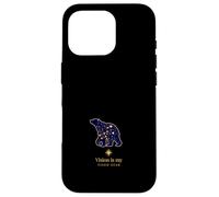 Constellation De L'ours Avec Étoile Guide Devise Coque pour iPhone 16 Pro