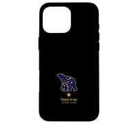 Constellation De L'ours Avec Étoile Guide Devise Coque pour iPhone 16 Pro Max