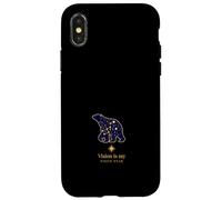 Constellation De L'ours Avec Étoile Guide Devise Coque pour iPhone X/XS