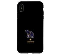 Constellation De L'ours Avec Étoile Guide Devise Coque pour iPhone XS Max