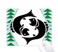 constellation pisces signe du zodiaque tapis de souris green pine tree tapis en caoutchouc