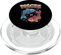 Constellation Poissons Signe du Zodiaque Graffiti Double Poisson PopSockets PopGrip pour MagSafe