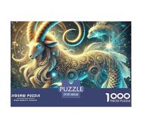 Constellation Puzzle pour Adultes 1000 Puzzles stimulants Les Douze Signes du Zodiaque Jeu de Puzzle pour Toute la Famille, Cadeaux pour Les Hommes Coloré Unique 100% Carton recyclé 38x26cm/1000pcs