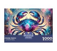 Constellation Puzzles 1000 pièces Puzzle Classique Jeux éducatifs Belle décoration Puzzle Défiant Les Douze Signes du Zodiaque Puzzles Coloré Activité Amusante pour la Maison 38x26cm/1000