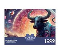 Constellation Puzzles pour Adultes 1000 pièces Les Douze Signes du Zodiaque Puzzles pour Adultes, Jeu de Puzzle Familial Cadeaux d'anniversaire. Défi Haute difficulté