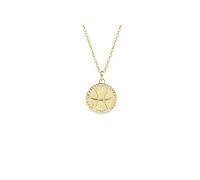Constellation Sign Collier, Luxury Gold Round Coin Clavicule Chain, Femmes/Hommes Horoscope Astrologie CÉLESTIAL Set des Dames Bijoux d'anniversaire Gift UI
