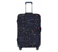 Constellation Star Clusters Galaxies Housse de valise pour bagages, garde vos bagages sécurisés et élégants, housses de bagages pour valise, approuvées par la TSA, Noir , S