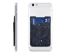 Constellation Star Clusters Galaxies Portefeuille pour téléphone - Porte-cartes de crédit adhésif pour l'arrière de l'étui du téléphone, pochette en cuir pour carte d'identité, excellent rangement
