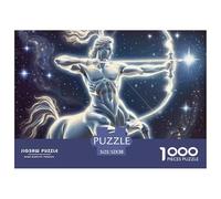 Constellation Unique 1000 pièces Puzzle pour Adultes Les Douze Signes du Zodiaque Coloré Résolution d'énigmes Puzzles pour Adultes Jeu de Puzzle pour Toute la Famille pour Les Femmes