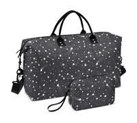 Constellations and Stars Sac de voyage astronomique Sac de voyage Sac d'entraînement avec sangle réglable pour trekking Grande capacité