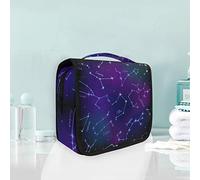 Constellations d’Étoiles Violettes Trousse De Toilette Sac Pliable Suspendu Cosmétique Sac Rangement Maquillage sacs pour Voyage Femmes Filles
