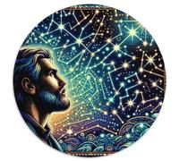 Constellations de traversée Circulaire Puzzles Convient pour Adultes Et Enfants 1000 Pièces, Fun Défiant Jeu Éduchatif Unique Toy (67.5x67.5cm)