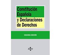 Constitución Española Y Declaraciones De Derechos - Editorial Tecnos Editorial Tecnos (Auteur)
