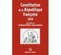 Constitution de la République française 2026. 23e éd.