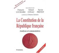 La Constitution de la République française : Analyses et commentaires