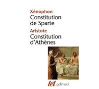 Aristote – Constitution de Sparte – Constitution d'Athènes – Broché – Gallimard