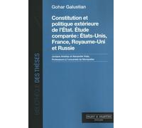 Constitution et politique extérieure de l'État. Étude comparée : États-Unis, France, Royaume-Uni et Russie