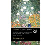 Constitutions de la Congrégation des Soeurs des Saints Noms de Jésus et de Marie