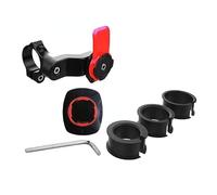 Constprog Ensemble de support de téléphone pour vélo avant Quad-Lock Out Twist Mountain Cradle Cycling (A-Rouge)