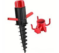 Constprog Support d'ancrage coupe-vent parasol plage, ancre robuste vent, 1 crochet facile à utiliser