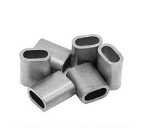 Constrabo® | 2X Ferrules en Aluminium 16,0 mm | Ovales Manchons de Presse en Aluminium DIN en 13411-3 (DIN 3093) | Ferrule de câble d'acier en Aluminium, connecteurs pour câbles métalliques, Virole