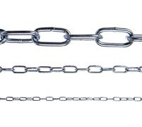 Constrabo® | Chaîne en acier inoxydable à maillons longs DIN 763 | 2 m Ø 4 mm | Acier inoxydable 316 (V4A) | Vendu au mètre - Chaîne à maillons ronds - Chaîne de sécurité pour chien