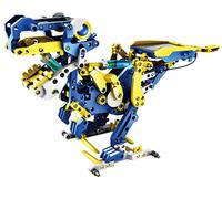 Construct & Create Ivo Robot Solaire et Hydraulique 12 en 1 - Kit de Construction STEM sans Piles - Jeu Éducatif Science et Ingénierie pour Enfants, Animaux et Véhicules - Cadeau DIY