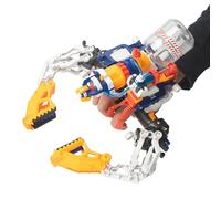 Construct & Create Mega Cyborg 5 en 1 Kit STEM Robot Hydraulique Enfant | Jouet educatif STEM 5 en 1, mecanisme hydraulique a eau, reservoir 160 ml, portee 6 m, des 10 ans, sans piles ni outils