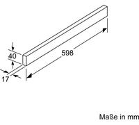 Constructa Griffleiste, Edelstahl, CZ5760N1