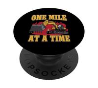 Constructeur de Route One Mile at a Time PopSockets PopGrip Adhésif