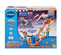 VTech Circuit à billes Marble Rush S500 – 41 pièces, 6 billes, panier de basket, dès 4 ans