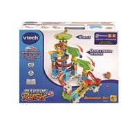 VTech Circuit à billes Marble Rush Beginner Set S200 – 47 pièces, 5 billes, Bleu
