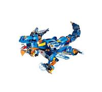 Construction de Bricolage Blocs de Marche Rc Intelligente Dinosaur Electronique Robot Stem Jouet pour Enfants Bleu WEN318