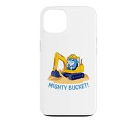 Construction de l'excavatrice Mighty Bucket Cute Shark pour Enfants Coque pour iPhone 13