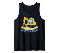 Construction de l'excavatrice Mighty Bucket Cute Shark pour Enfants Débardeur