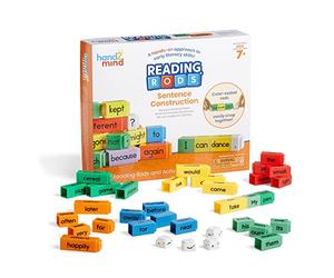 Construction de phrases Reading Rods de Learning Resources, apprendre à lire, construction de phrases pour enfants, cubes à emboîter de parties du langage, jouets pour apprendre à lire