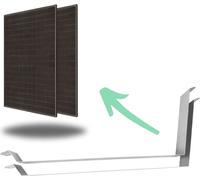 Construction d'une armoire à rideaux pour 2 installations photovoltaïques en 4 parties verticales et 4 parties horizontales en 4 parties verticales et 4 parties horizontales en 4 parties horizontales