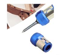 Construction en acier de haute précision, porte-embout de tournevis à 14 anneaux magnétiques, réduction de l'abrasion, magnétisme puissant (bleu)