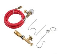 Construction en laiton robuste pour des performances fiables lors de votre prochain projet avec ce kit de brûleur MAPP avec long tuyau.
