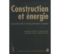 Construction et énergie : Architecture et développement durable
