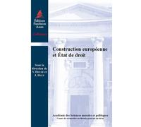 Construction européenne et état de droit - huet j. Heuzé v. - Panthéon-Assas - broché - Etude