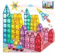 Construction Magnetique 42 Pièces,Jeux Magnetique Jeux De Construction,Magnetic Tiles Jeux Jouet Enfant 3 4 5 6 7 8 Ans,Cadeau Enf