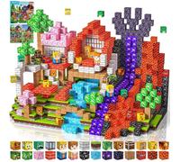 Construction Magnetique Enfant 100 pièces 2CM Magnetic Blocks 3+ Jeux Aimants Bloc de Cube Magnétique de pour Garçon et Fille