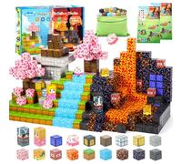 Construction Magnetique Enfant, 110 Pièces Cube Magnétique, Bloc De Construction-Magnétique,éducatif Montessori Magnetic Blocks, Cadeau Pour Garçons Et Filles 3 4 5 6 7 8 9 10 Ans Anniversaire,Noël