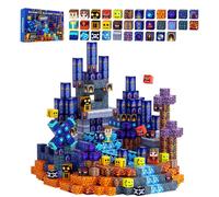 Construction magnetique Enfant 150 Pièces Blocs de Construction magnetique Aventure en forêt, Montessori Cube Magnétique Enfent