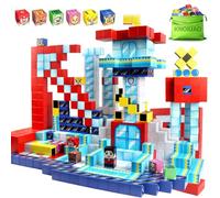 Construction Magnetique Enfant 219 Pièces, Cubes de Jeu Magnétiques pour Enfants, Blocs de Constructions Aimantés, Cadeau pour Garçon et Fille, jeu de Construction pour Enfants 3 4 5 6 7 8 9 10 Ans