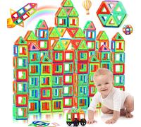 Construction Magnetique Enfant,Bloc Jeux Magnetique Educatif 60 Pièces,Jeuet Aimant 3D Montessori,Montrer La Créativité Jeu Empilables,Cadeau Anniversaire&Noël Pour Filles Garçons