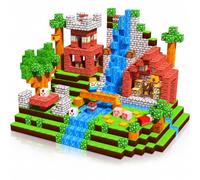 Construction magnetique Enfant Blocs magnétiques Jouet de Construction 100 pièces Cube magnétique de cpour garçons et Filles Jouet créatif Montessori pour Enfants à partir de 4 Ans Blocs magnétique