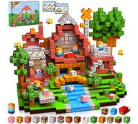 Construction magnetique Enfant Blocs magnétiques Jouet de Construction 100 pièces Cube magnétique de cpour garçons et Filles Jouet créatif Montessori pour Enfants à partir de 4 Ans Blocs magnétique